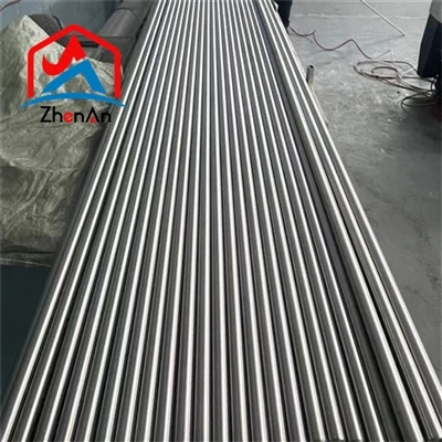 Proceso básico de calibración térmica de varillas de titanio.