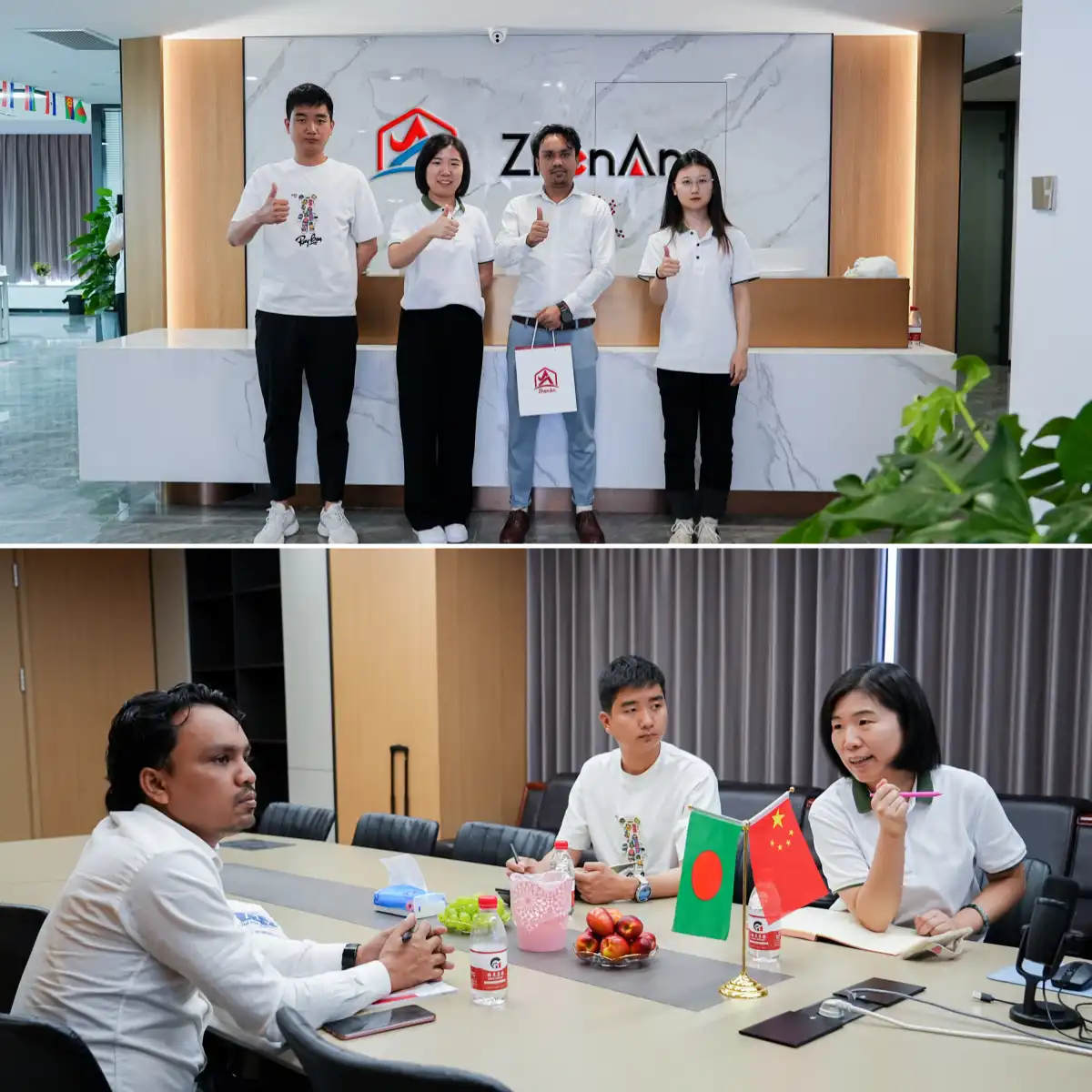 Los compradores de Bangladesh visitaron ZhenAn