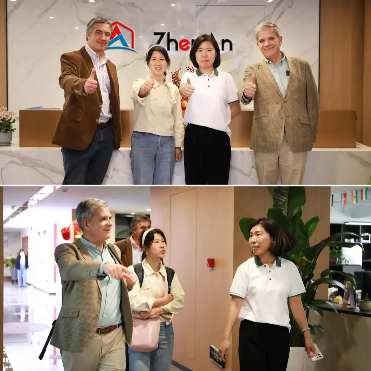 Clientes chilenos visitaron ZhenAn el 15 de mayo