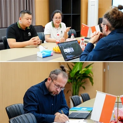El 4 de junio de 2024, un cliente polaco visita el Grupo ZhenAn