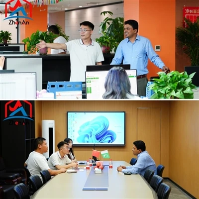 Cliente paquistaní visita el grupo Zhen'an